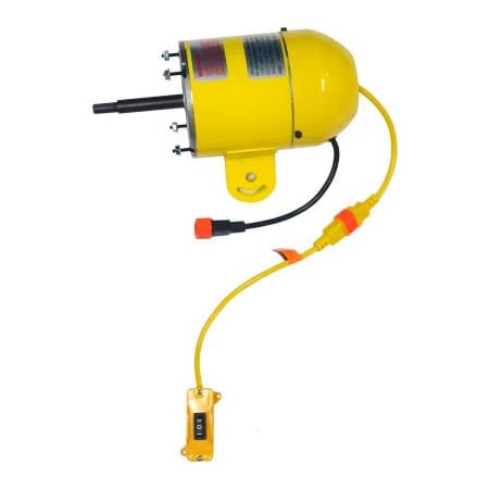 Hunter Fan Co. Jan Fan Jan Fan High Efficiency Motor w/ Drop Cord Switch, 240V, 2 Speed, Yellow JF-240V-HEM-DCS